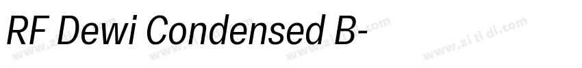 RF Dewi Condensed B字体转换
